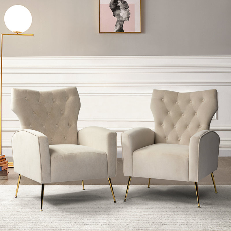 Etta Avenue™ Groombridge Upholstered Wingback Chair & Reviews | Wayfair